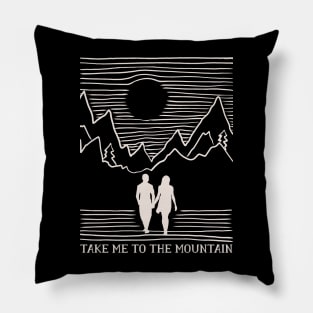 mountain couple Pillow