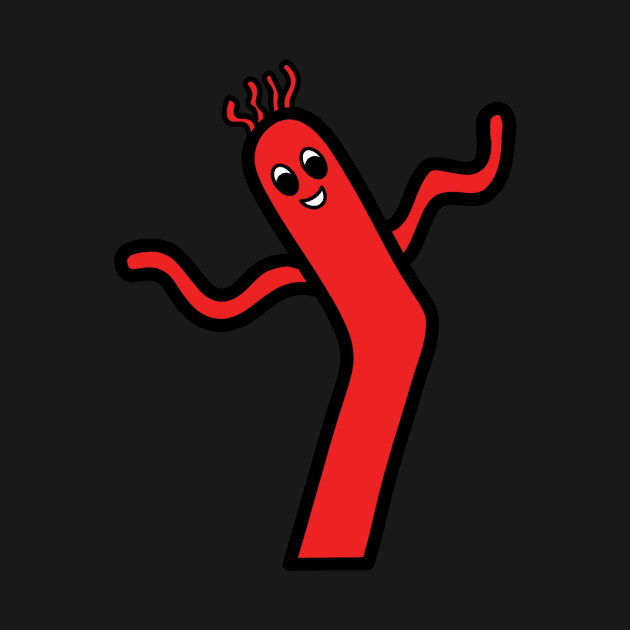 Red Wacky Waving Inflatable Man by bradenjay99