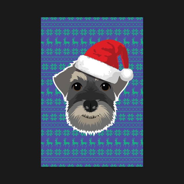 Karl the Christmas Schnauzer by giddyaunt