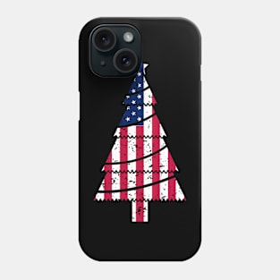 The American Flag Christmas T-shirt Phone Case