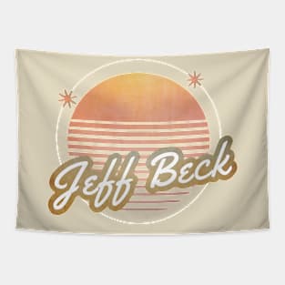 jeff back ll retro moon Tapestry