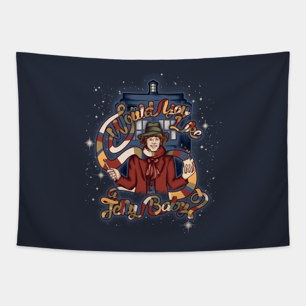 Would You Like a Jelly Baby? Tapestry by CreativeOutpouring