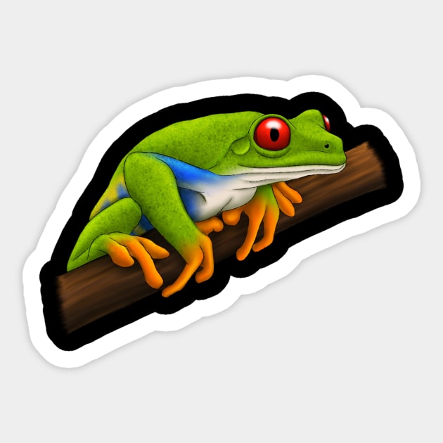 The Red-Eyed Tree Frog Sticker