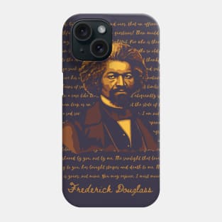 Frederick Douglass Portrait and Quote Phone Case