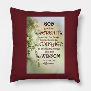 The Serenity Prayer Pillow