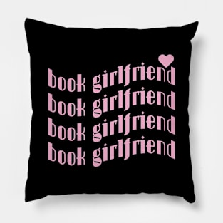 bookish pink | bookish aesthetic | book girlfriend Pillow