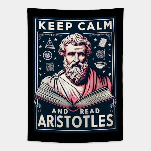 Aristotle art for work lovers Tapestry by CachoGlorious