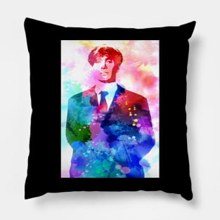 Tommy Shelby Watercolor Pillow