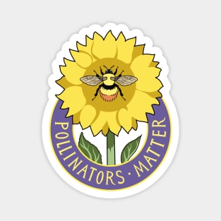 Pollinators Matter Sunflower Magnet
