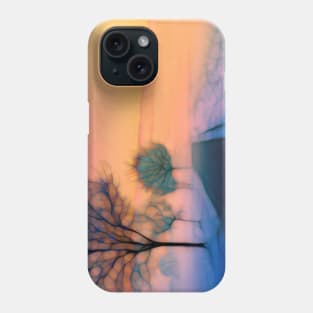 Winter landscape road Phone Case