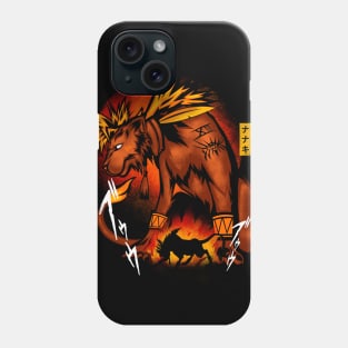 Fire-Red Fur Phone Case