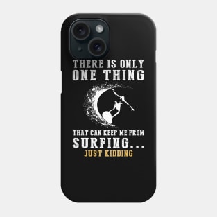 Surfing Waves and Laughter - Catch the Funny Swells! Phone Case