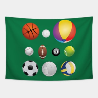 Sport Balls Tapestry