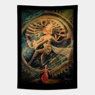 Cosmic dance Tapestry