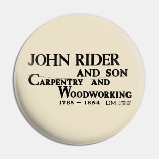 John Rider Carpentry Pin