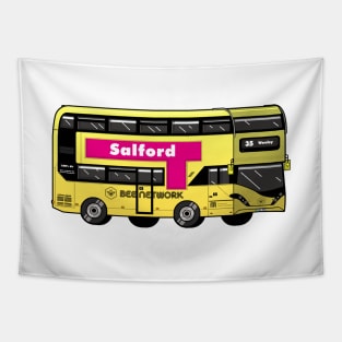Salford Transport for Greater Manchester (TfGM) Bee Network yellow bus Tapestry
