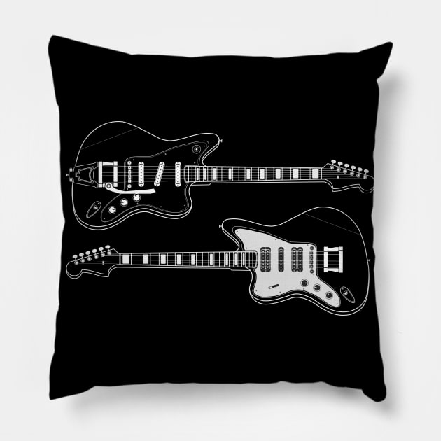 Eletric Guitar Set Pillow by urrin DESIGN