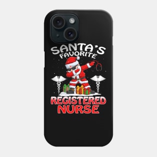 Santas Favorite Registered Nurse Christmas T Shirt Phone Case