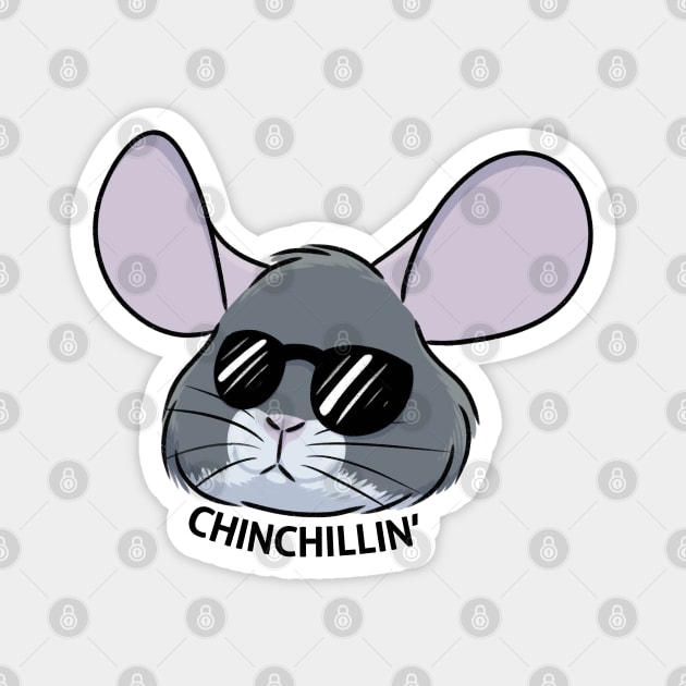 Chinchillin' Magnet by DeguArts