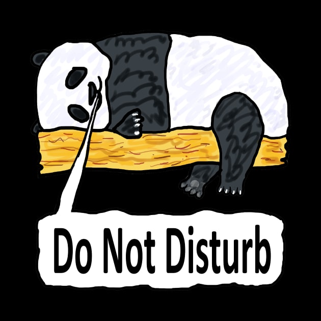 Do Not Disturb Panda by Mark Ewbie