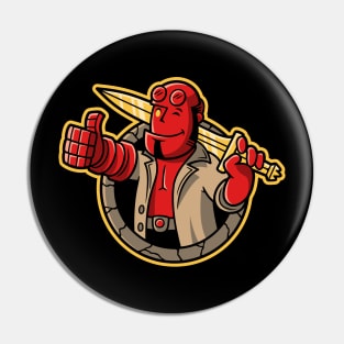 The Right Hand of Approval Pin