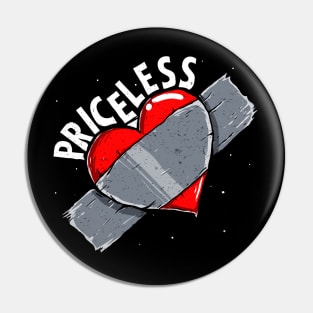 Duct Tape Heart - Priceless Pin