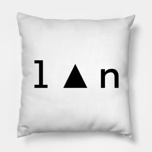 Bl▲nk plain print Pillow