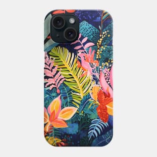 Rainbow Tropical Leaves Pattern Phone Case