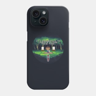 It's dangerous to create alone Phone Case