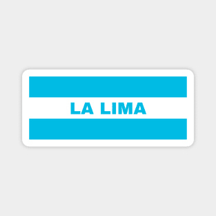 La Lima City in Honduras Flag Colors Magnet