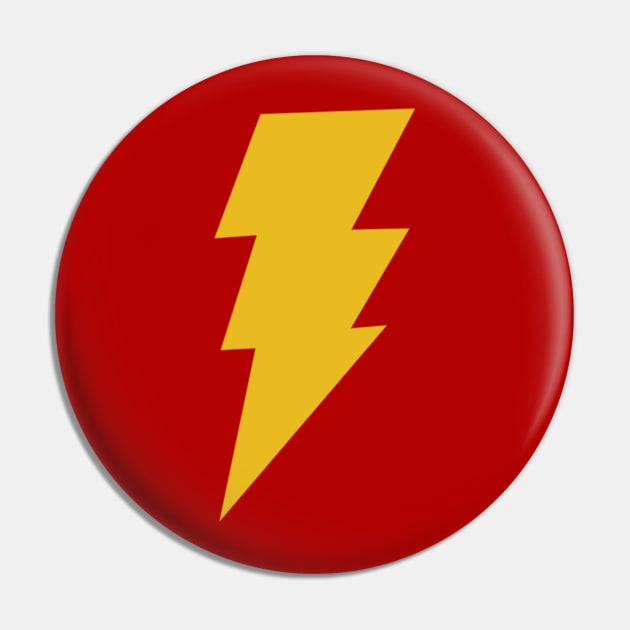 Lightening Yellow Pin by CaptainMarvelMerch