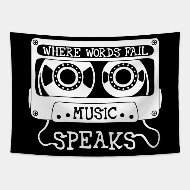 Where Words Fail, Music Speaks Tapestry by Lusy