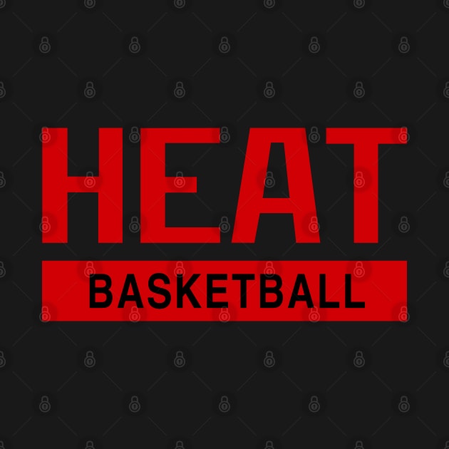 Heat Basketball by Buff Geeks Art