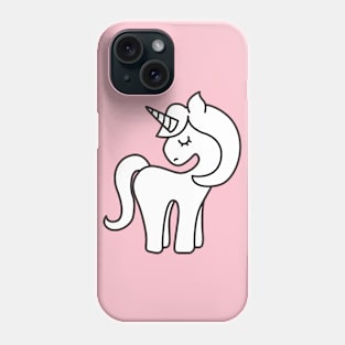 Shy Unicorn Phone Case