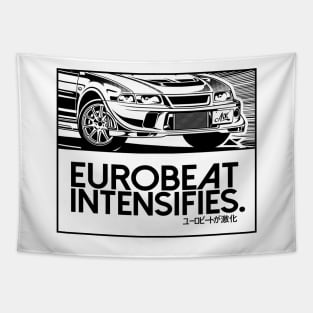 EUROBEAT INTENSIFIES - LANCER EVO CP9A Tapestry