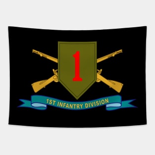 1st Infantry Division - SSI w Br - Ribbon Tapestry