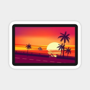 summer at the beach Magnet