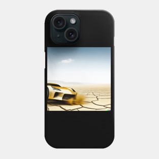 Fast car in the desert Phone Case