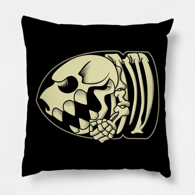 X-Ray Bill Pillow by dann