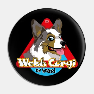 Welsh Corgi on Board - Cardigan Pin