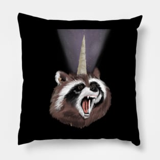 Raccoonicorn Pillow