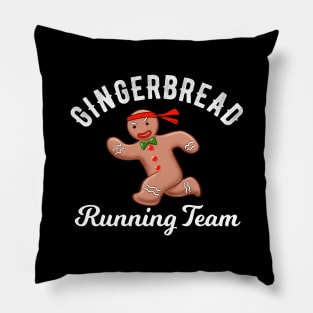 Gingerbread Running Team Pillow