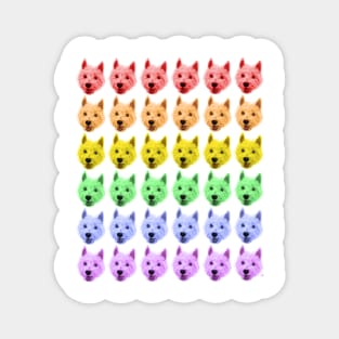 Westie Pride LGBTQ Gay Rainbow Flag Dog Lovers Magnet