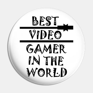 Best Video Gamer Pin