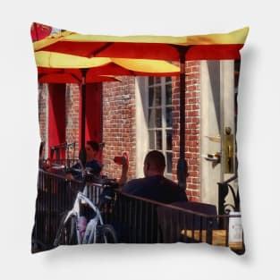 Alexandria VA - Restaurant on King Street Pillow