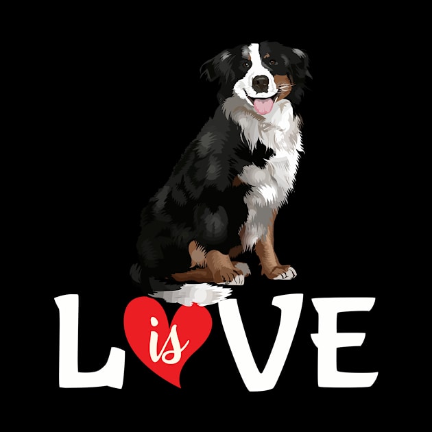 Love is cute bernese mountain by LaurieAndrew