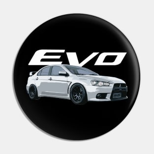 Mitsubishi Evo JDM Wicked White 10 X Pin