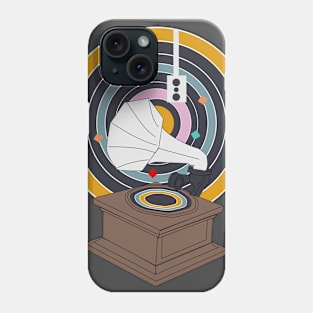 Vinyl and gramophone Phone Case