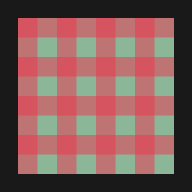 Orchard Plaid - Red and Green by A2Gretchen