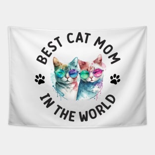 Best cat mom in the world Tapestry